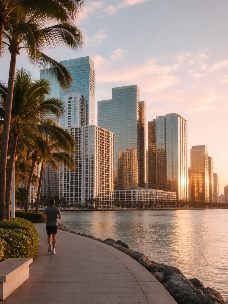 Brickell, Miami — Torres de cristal y rooftops