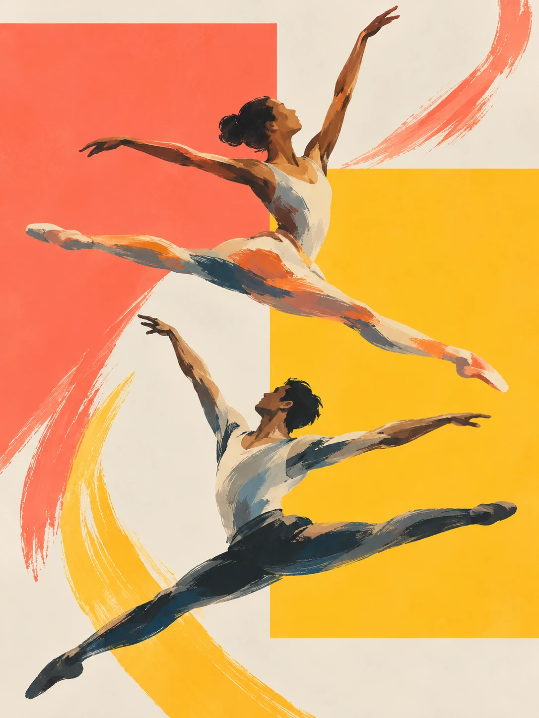 Ilustración editorial de American Rhythms: ballet del sábado