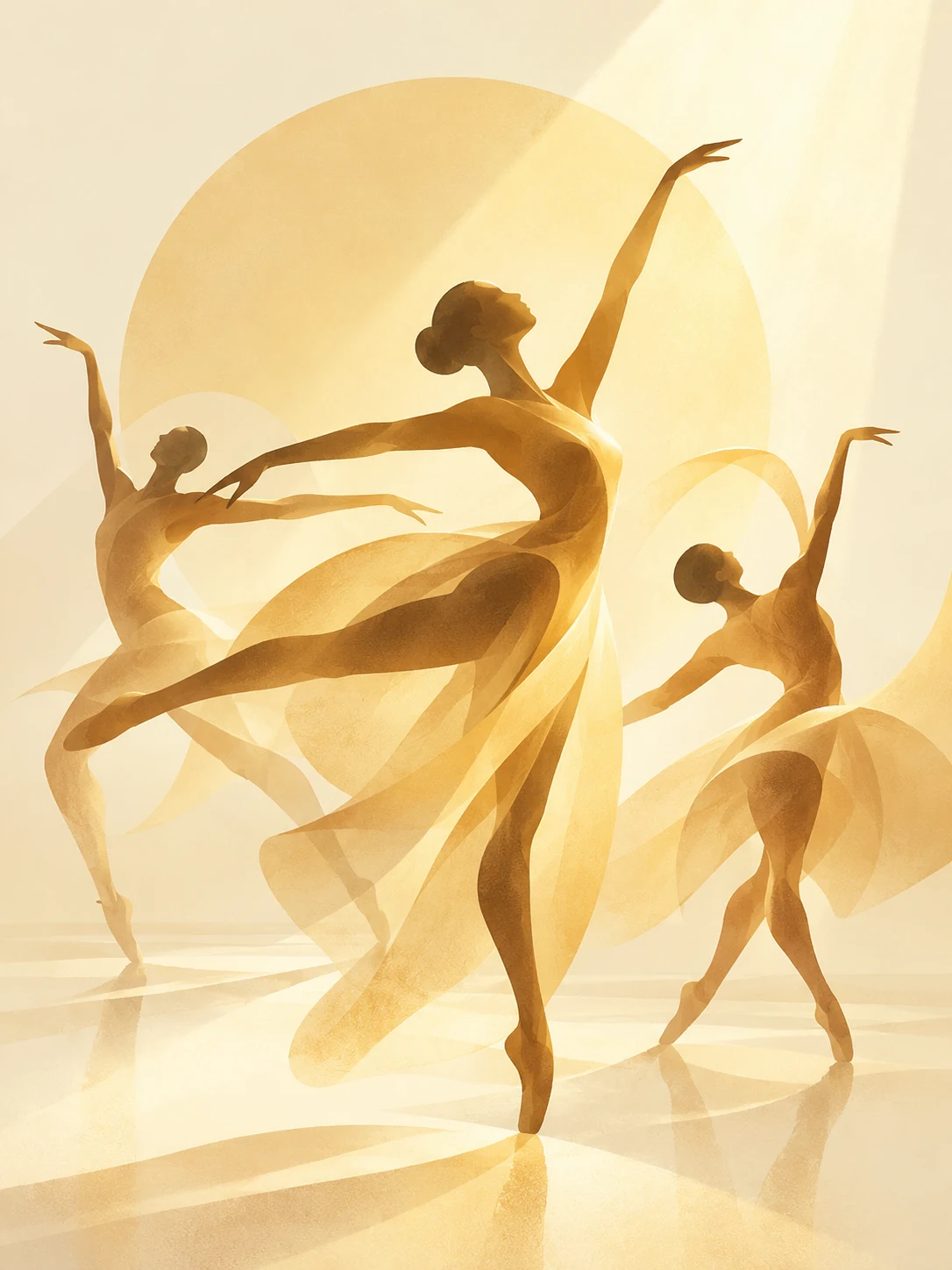 Ilustración editorial de American Rhythms: ballet del domingo