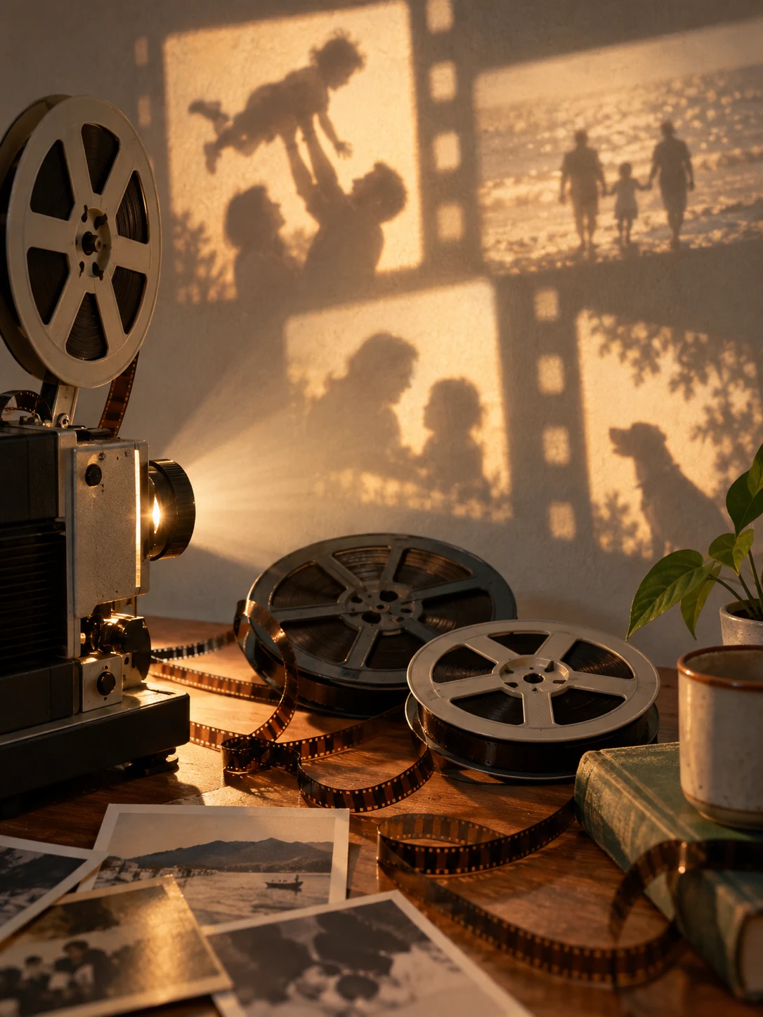 Ilustración editorial de Home Movie Day: películas y memoria familiar