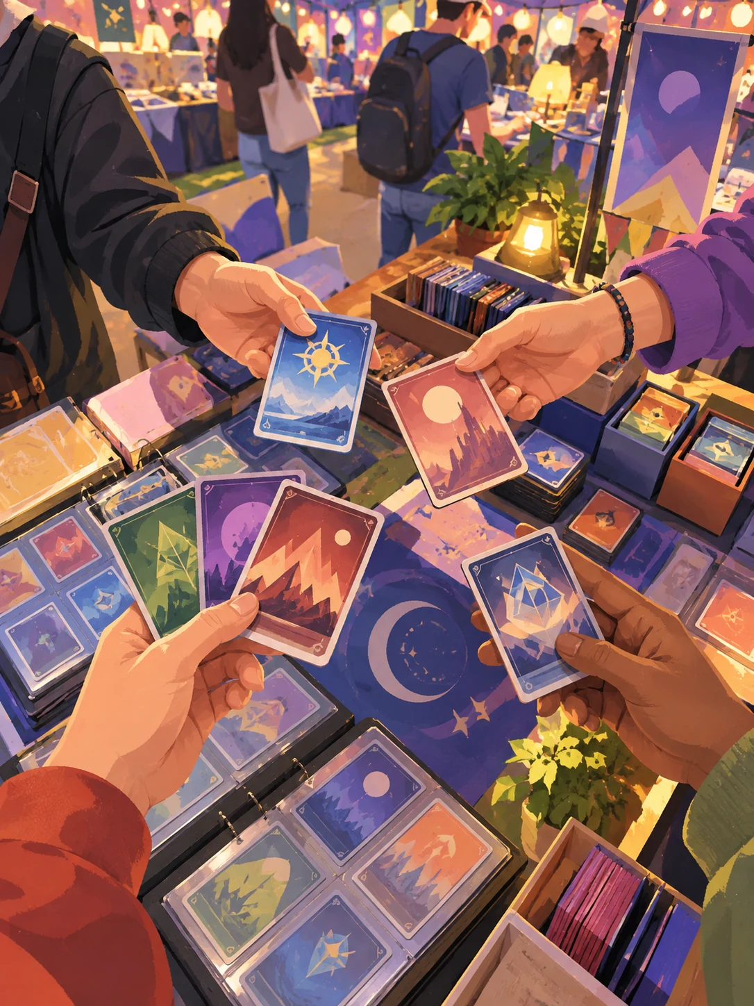 Ilustración editorial de Central Card Fest en Doral