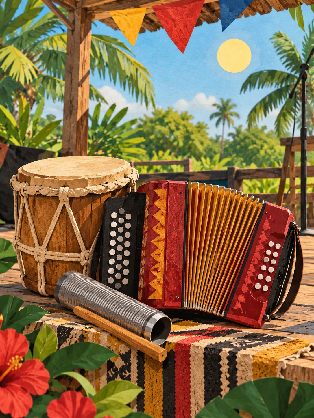 Ilustración editorial de Festival Vallenato Miami