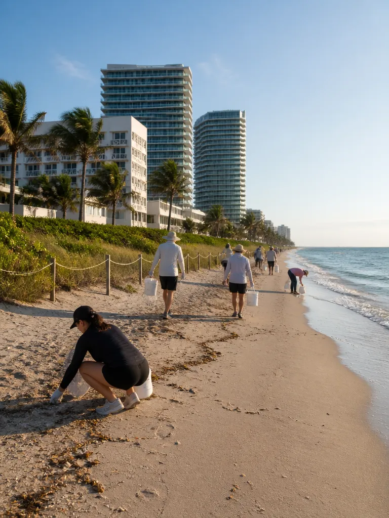 Flip the Switch: limpieza de playa y arte reciclado en el Carillon
