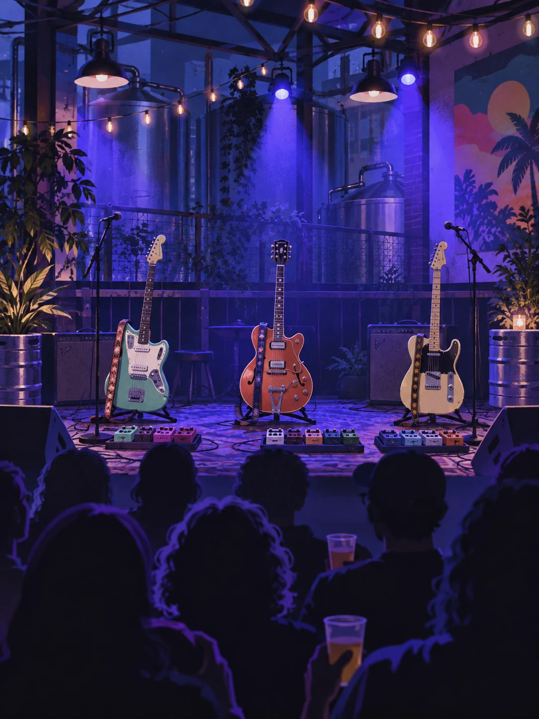 Ilustración editorial de Soccer Mommy, Snail Mail y Scarlet Rae