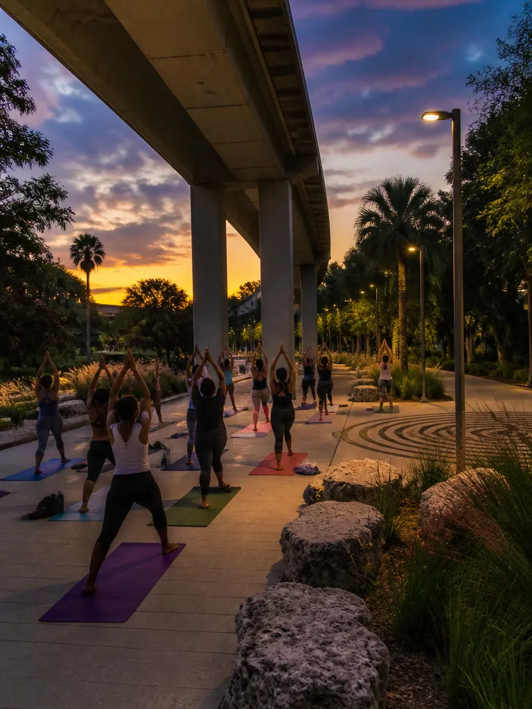 UYoga gratis en The Underline, Vizcaya Station Plaza