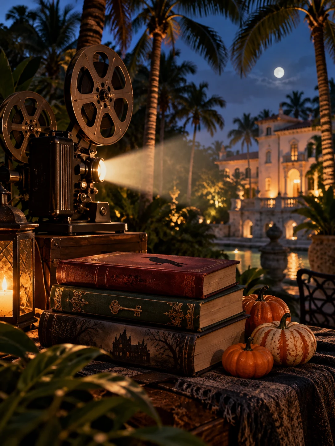 Ilustración editorial de Vizcaya Late: cine y libros de misterio